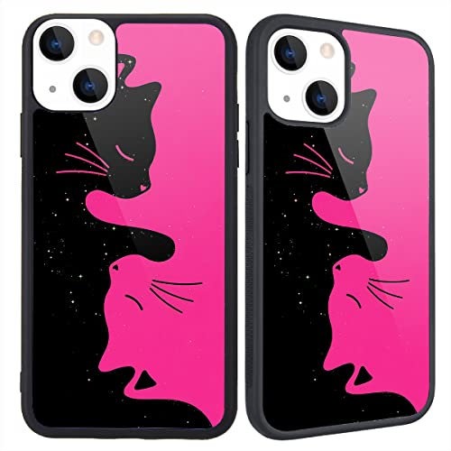 MAYCARI Funny Cat Pattern Compatible with iPhone SE 2020/7/8 Case for Women Girls, Hard Back Cover with Cute Cartoon Design Soft TPU Bumper Protective Phone Case