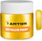 7 Artists Colore Acrilico Oro Barocco Metallizzato 50 ml Tempera Oro | Colori Acrilici Golden | Vernice Acrilica Oro | Pittura Oro | Oro Liquido | Tempera Dorata | Colori Acrilici Metallizzati