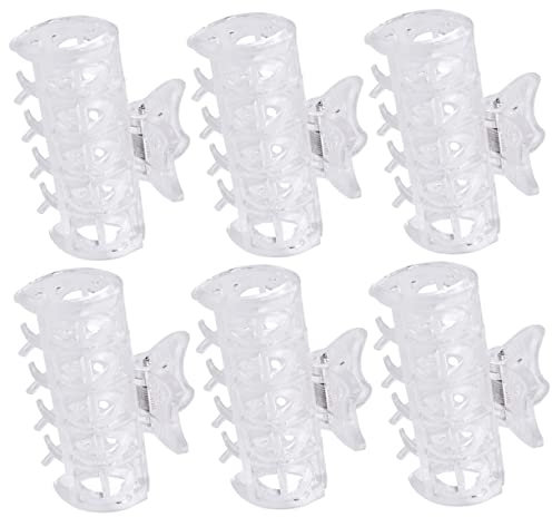 Beavorty Hot Roller Clamp Replacement 6pcs Hair Curler Claw Clips for Styling Jaw Clamps