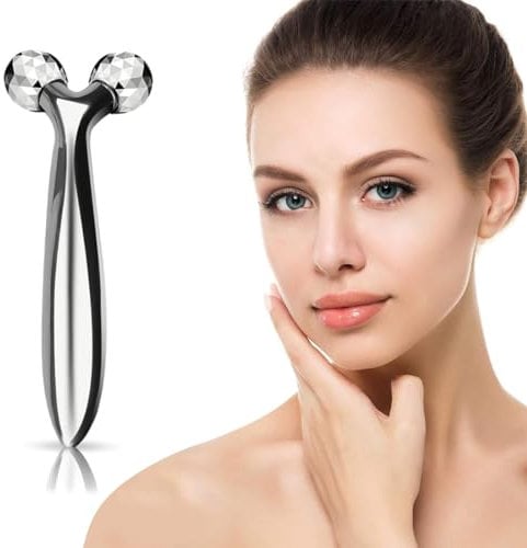 EODKSE 3D Gesichtsmassagegerät - Körper- und Gesichtsmassage, 360° Rotation, formend, straffend, Anti-Falten, Muskelentspannung - inklusive Roller für Gesicht und Körper - 1 Stück,