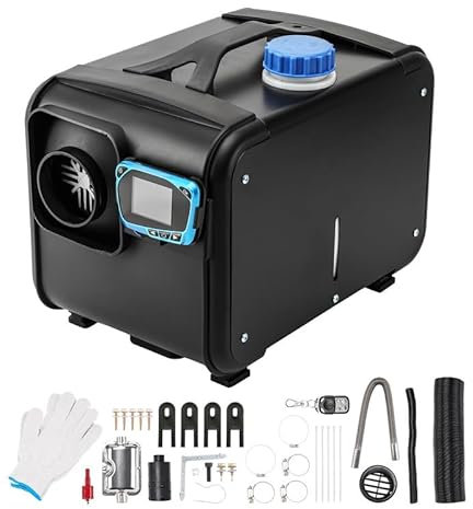Standheizung Diesel, 12V 8KW Diesel-Luft-Auto-Standheizung Dieselheizung Schnelles Aufheizen mit verbessertem LCD-Schalterdisplay und Fernbedienung für Wohnmobil, Garage, Autoanhänger, LKW, Boot