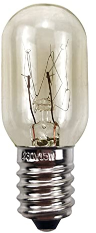 QUSIBA Langlebige Mikrowellen Glühbirne 15 W 220–240 V E14 Ersatzteil Regulärer Typ. Erforderliche Werkzeuge. Ersatzlampen Für Mikrowelle 15 W 220–240 V E14-Sockel
