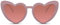 Cheapass Sunglasses Damen Rosa Recycelt Groß Übergroß Herzförmig Sonnenbrille Party Liebe