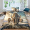 NAHCBIOT Mammoth Betten Set Kinder 3D Ice Age Bettbezug Set Gedruckt Bettwäsche Set Für Mikrofaser Kinder Jungen Mädchen Weich Haltbar Atmungsaktive Single（135x200cm）