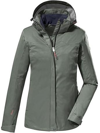 killtec Damen Funktionsjacke/Outdoorjacke mit abzippbarer Kapuze