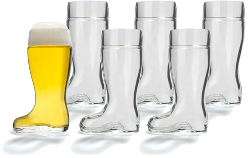 Stölzle Lausitz Lot de 6 verres à bière de 500 ml - Jolis verres à bière de 0,5 l - Passe au lave-vaisselle - Verre en cristal élégant sans plomb - Très résistant à la casse - Verres de qualité