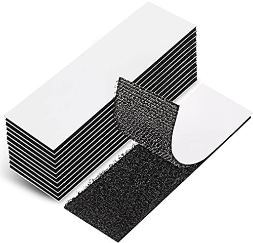 EOTW 12pc Hook and Loop Strip Tape, 1 x 4 Self Adhesive Sticky Back Double Sided Tape Heavy Duty Strong Reusable Wall Fastener Tape