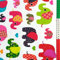 Pingianer 100x160cm Elefant 100% Baumwolle Baumwollstoff Kinder Meterware Handwerken Nähen Stoff (Elefant Rot Grün, 100x160cm (11,99€/m))