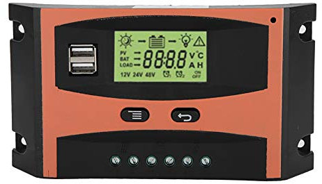 Solarladeregler MPPT 12V / 24V Sonnenkollektor laderegler solar Solarpanel Batterieregler Ladegerät Controller LCD Bildschirm Auto Batterie (40A)