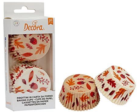 DECORA 0339859 CF 36 Backförmchen Herbst 50 x 32 mm, Braun