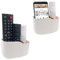 SUNFICON 2 Selbstklebende Fernbedienungshalter, Universal-Halterung für Media-Player, Controller, Wandmontage, Fernbedienung, Organizer, Box, Elfenbeinweiß