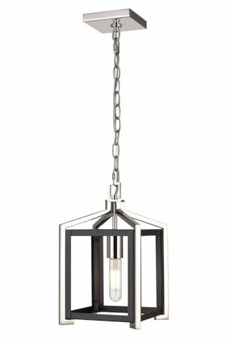 Innovations Lighting Wiscoy - 1 Light Chain Hung Pendant-13.25 Inches Tall and 8 Inches Wide-Black Polished Nickel Finish -Traditional Ins