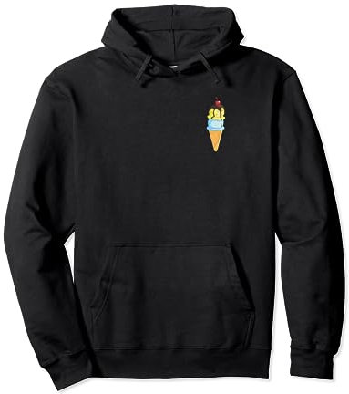Eistüte in der Tasche Nette Eiscreme-Liebhaber für Sommer Pullover Hoodie