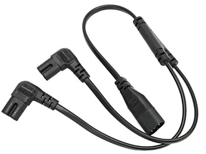 Figure 8 Splitter, C8 auf C7 Splitter, Figure 8 Stromkabel Splitter, IEC320 C8 auf Dual C7 Kabel Stecker auf Buchse 1 in 2 Out AC Power Splitter Kabel für LCD