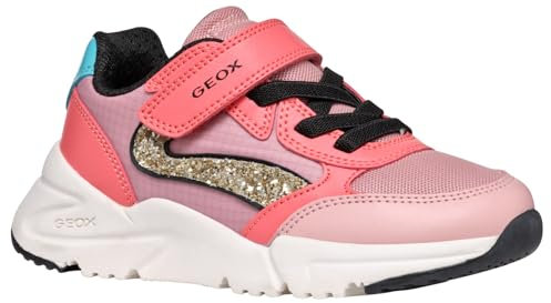 Geox J Loftus Girl A Basket, Rose, 28 EU