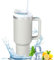 Favuit Thermobecher, 40oz Kaffeebecher to Go, Doppelwandiger Edelstahl Vakuum Isolierbecher, Tragbare Autobecher Travel Mug mit Deckel und Stroh für Kalte Heiße Getränke (Blau)