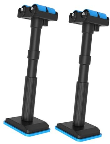 2 Pièces Tige de Support Télescopique Réglable, Folpus Support d'Installation de Porte d'Armoire de Salle de Bain, Capacité de pour Installation de Meuble-Lavabo