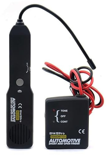 Cable Tracker Electrical, EM415pro Automotive Electrical Open&Short Finder Circuit Tester, 6-42v Digital Car Circuit Scanner Diagnostic Tool for Continuity Testing/Trailer Lights Testing (Black)
