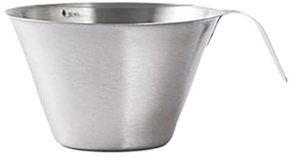 Taza pequeña de café expreso de acero inoxidable de 100 ml para restaurante