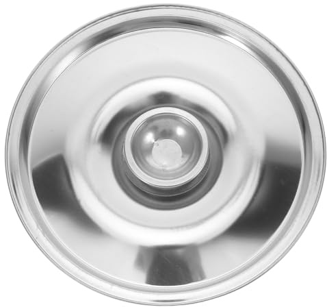 Edelstahl Ölzylinder Deckel 1stück 14x14x0,4cm für Küchen | Topfdeckel 14cm, Gewürzabdeckung, Schützt Würzmittel, Leicht zu Reinigen, Silber