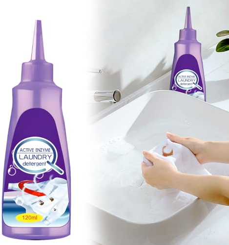 Stain Remover for Clothes, 2026 New Fabric Stain Remover Spray, Collar Stain Removal Spray, Active Enzyme Laundry Clothing Stain Remover, Pre-Treat For Tough Stains Cleaner Oil Remover (1, 120ML/PC)