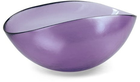 YALOS Murano Collection Happy Fruit Schale Ø mm 310 x mm 200 Muranoglas Made in Italy Farbe Violett