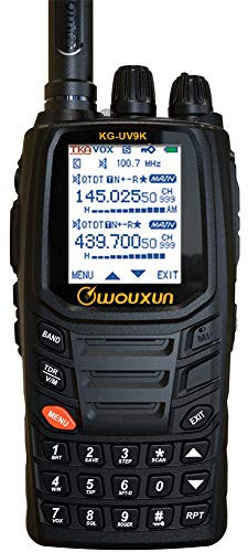 WOUXUN KG-UV9K Radio portable avec bande d'air Réception 8,33 K Pas VHF UHF Double bande Transmit Répéteur Sept Bande Réception