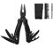 Pinza Multiuso, Pinza Multiuso 11 in 1 Multiuso Coltello Acciaio Inossidabile Pieghevole Pinza Cacciavite Pieghevole con Fodero da Cintura in Nylon Ideale per Esterno, Sopravvivenza Campeggio (nero-A)