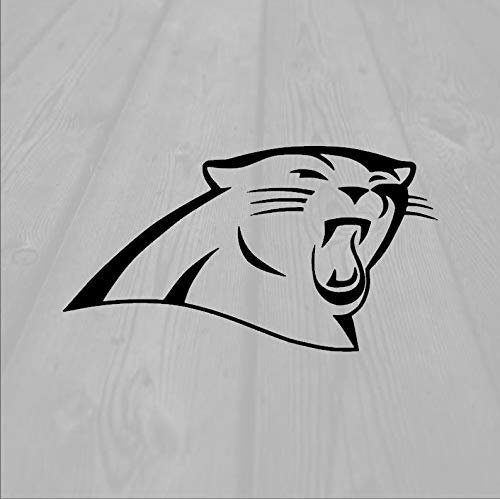 Celycasy Panthers Head Decal Panthers Yeti Sticker Panthers Head Silhouette Auto Aufkleber Ideal für Ihr Auto oder Yeti123