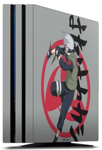 DeinDesign Skin kompatibel mit Sony Playstation 4 Pro Folie Sticker Naruto Shippuden Kakashi Offizielles Lizenzprodukt