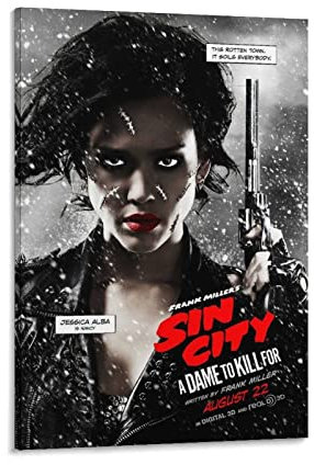 Filmposter Sin City Filmposter und Wandkunstdruck, modernes Familienschlafzimmerdekor, Poster, 60 x 90 cm