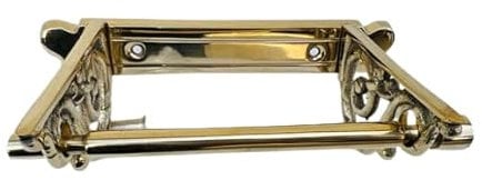 Retro Collections Victorian Style Brass Toilet Roll Holder Simple and Elegant with Rod