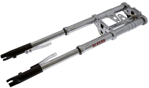 2EXTREME Gabel Komplett Chrom kompatibel mit Peugeot 103, 104, 105, Vogue, Mofa, Moped, 50ccm
