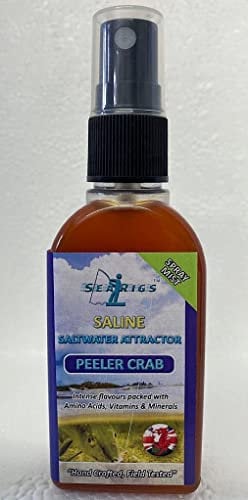 Sea Fishing PEELER CRAB Bait Spray For Cod, Bass, Conger, Smooth hound, Plaice, Flounder