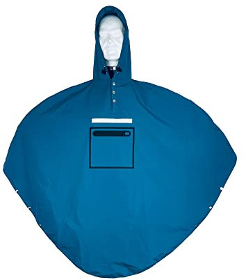 The people's poncho Unisex 3.0 Poncho, Hardy Blue, One Size
