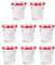 CTForest Lot de 8 pots à confiture, à miel, en verre transparent, convient pour bonbons, confitures, conserves de fruits (50 ml)