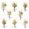 Livdouyu 8 Stück Trockenblumenstrauß Klein, Weiß Trockenblumen Klein, Mini Blumenstrauß Getrocknet, Mini Trockenblumen Getrocknete Blumen für Geburtstag Party