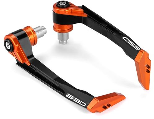 Modeer Handschalen Für 690 SMC R 690 Enduro R 690 DUKE Alle Jahre Motorrad Handprotektoren Bremse Kupplungshebel Protektoren 690 zubehör (orange)