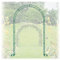 Rosenbogen Gartenspalier,Gartenbogen Pergola aus Metall,Rosenrahmen Pergola Laube,Bogenlaube Wetterfest,Für Kletterpflanzen,Weinreben,Gemüse,Hochzeit,Party(Green,280x220x40cm)