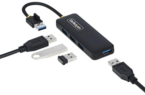 StarTech.com Hub USB-A a 4 porte, 5 Gbps, alimentato via bus, mini hub da viaggio/portatile, splitter USB 3.0 multiporta