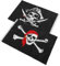 HANABASS 2st Piraten- -flagge Skelettflagge Lustige Flagge Piratenbanner Halloween-banner Im Freien Verkaufsstand Halloween-alles Zum Geburtstag Piraten-tattoos Flaggen Black