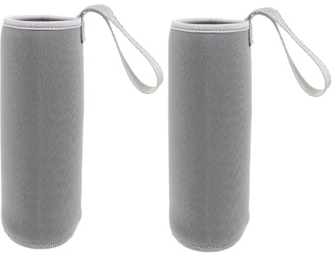 MUCKLILY 2 Pack Insulated Water Cup Holder Cooling Sleeves Bottle Covers for Sports Travel Heat Cold Resistant Scratch Easy to Carry Neoprene Material