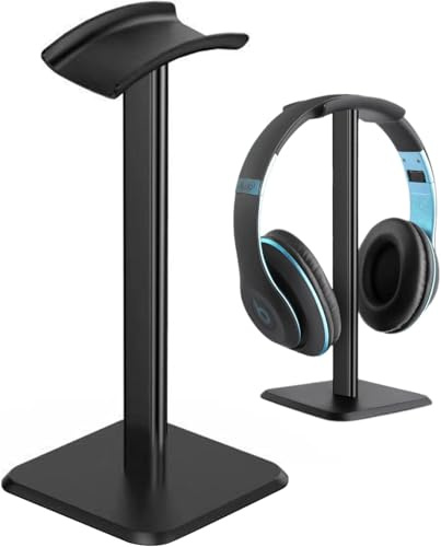 Halterung für Gaming-Headset, PS5, einfach und robust, mit rutschfestem TPU-Silikon, geeignet für das Büro zu Hause, etc. Schwarz