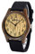 BEWELL Herren Uhr Aus Holz Analog Japanisches Quarzwerk mit Nylon Armband Rund Casual Holzarmbanduhren für Männer (Schwarz)