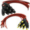 DC Power Pigtail Kabel, 10 Paar CCTV Security Camera DC Power Pigtail Stecker & Buchse Kabel mit 2,1 mm x 5,5 mm Steckern (10 Paar, männlich & weiblich)