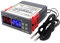 KETOTEK Temperaturregler 12V Digitaler mit 2 fühler, Temperaturwächter Thermostat Heizung Kühlung Thermostatregler für Inkubator Heizlüfter Lüfter Heizmatte Terrarium