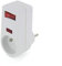 Prise parafoudre 1x16A 3500W 250V - Blanc - On/Off - Chacon