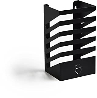 GameShieldz Games Accessories Tower Rack Storage Unit Stores 5 Games - Game Holder Rack for Playstation, Xbox, PC, Nintendo - Black Wall Mounted or Freestanding Tower (202x100x120mm)
