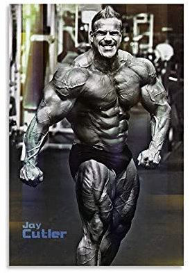 MMMU Jay Cutler Bodybuilder Poster, Wandkunst-Poster und Leinwand-Kunstdruck, modernes Familienschlafzimmer, ästhetische Dekoration, 08x12inch(20x30cm)