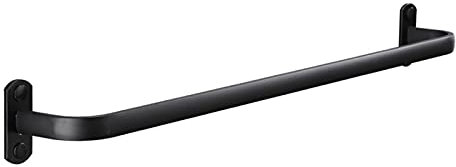 Ksunun Wandmontage Bad Accessoires - Handtuchhalter Aus Aluminium Universal Badezimmer Handtuchstange, Schwarz,50cm